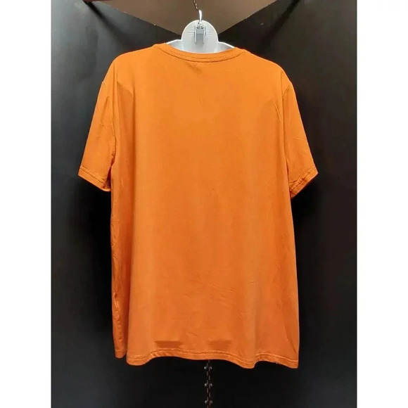 LADIES 1X Blouse Tshirt style "Made in the 70's" Halloween Orange Fall Hippy - Picture 4 of 5